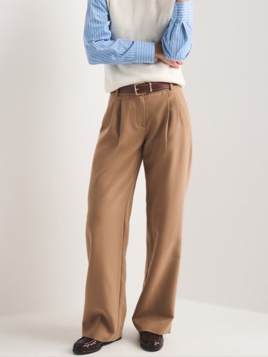 Abercrombie & Fitch Pants - Abercrombie & Fitch Wide Leg Pants in Camel Brown